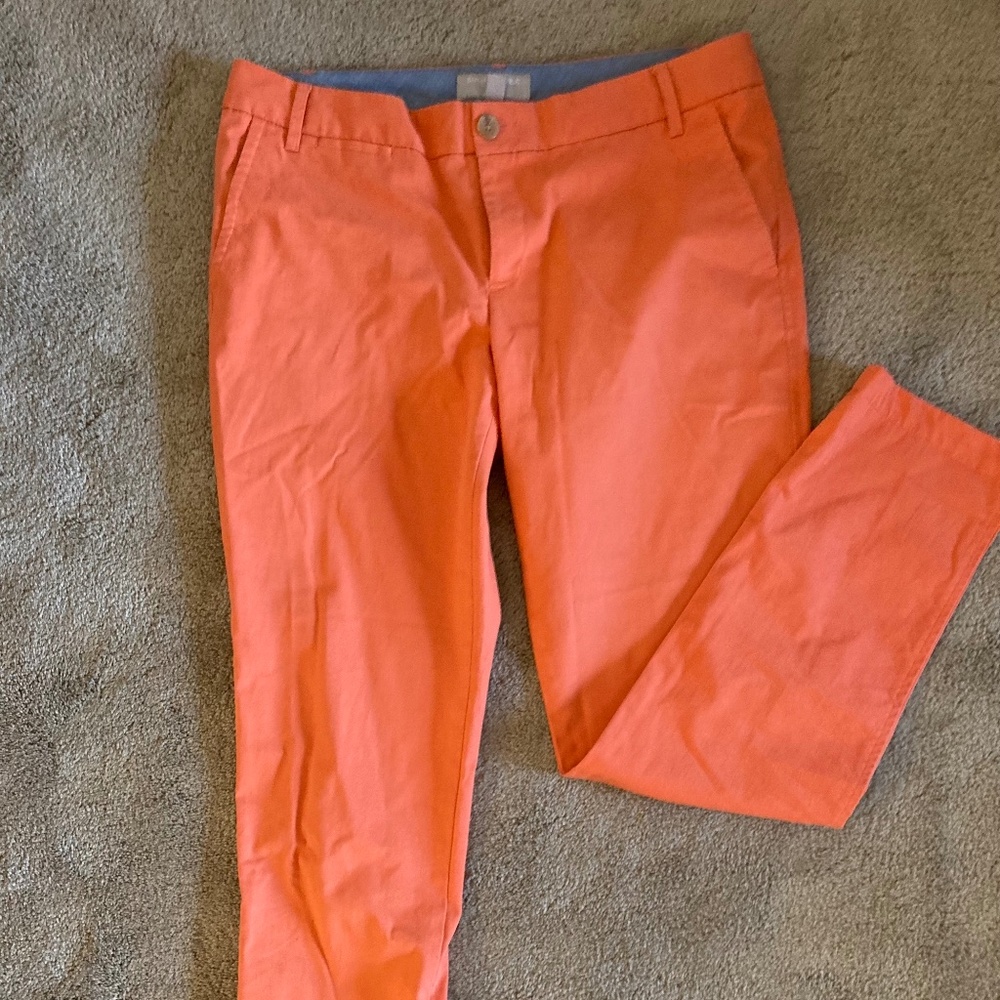 Banana Republic Ryan Fit Coupe Pants in Coral Salmon Size 6